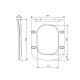 Сиденье для унитаза Qtap (Crow 490) с микролифтом Slim QT99SC6108W