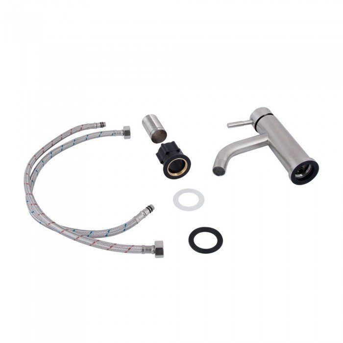 Змішувач для раковини Lidz Aria 0011F (k35) LDARI0011FNKS46091 Nickel Змішувач для раковини Lidz Aria 0011F (k35) LDARI0011FNKS46091 Nickel