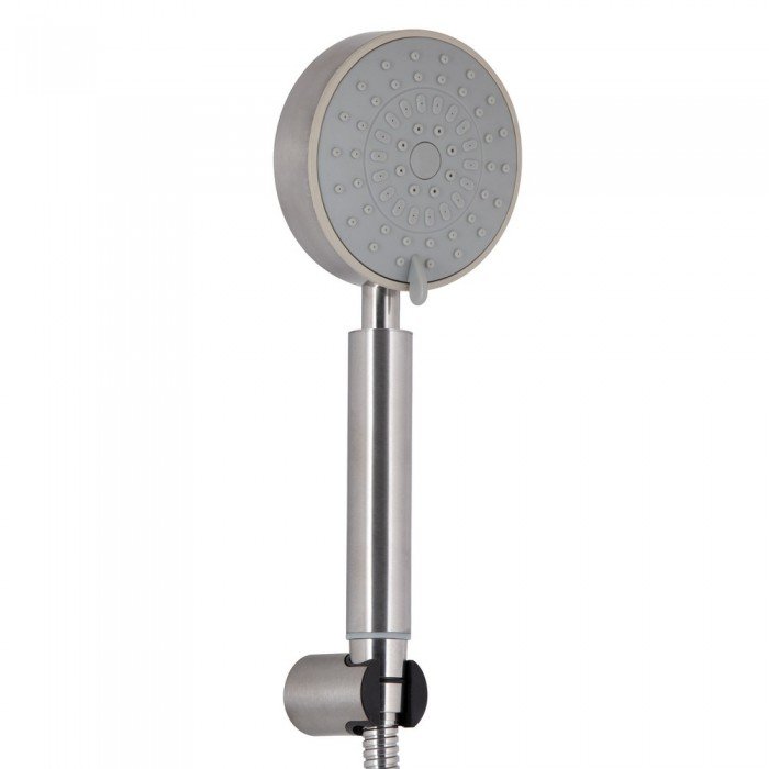 Змішувач для ванни Lidz Luna 005 (з душовим гарнітуром) (k35) LDLUN005NKS46093 Nickel Змішувач для ванни Lidz Luna 005 (з душовим гарнітуром) (k35) LDLUN005NKS46093 Nickel