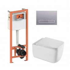 Готовое решение Qtap для ванной комнаты: подвесной унитаз Gemini Ultra Quiet 530х365х373 + комплект инсталляции Nest 4 в 1 (линейная клавиша Satin) Готовое решение Qtap для ванной комнаты: подвесной унитаз Gemini Ultra Quiet 530х365х373 + комплект инсталляции Nest 4 в 1 (линейная клавиша Satin)