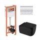 Готовое решение Qtap для ванной комнаты: подвесной унитаз Gemini Ultra Quiet 530х365х373 + комплект инсталляции Nest 4 в 1 (линейная клавиша Chrome) Готовое решение Qtap для ванной комнаты: подвесной унитаз Gemini Ultra Quiet 530х365х373 + комплект инсталляции Nest 4 в 1 (линейная клавиша Chrome)