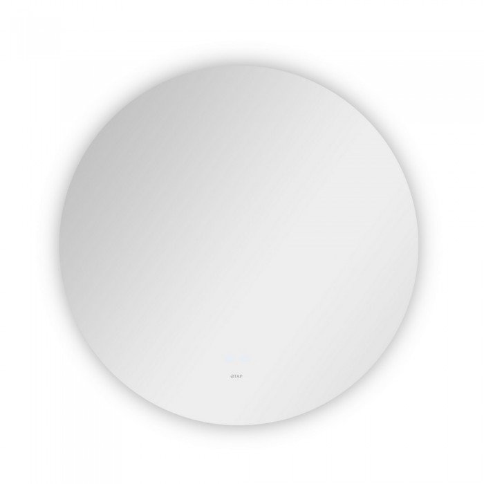 Зеркало Qtap Taurus R800 с LED-подсветкой Touch, с антизапотеванием, с диммером, рег. темп. цвета (3000-6500K) QT2478R807