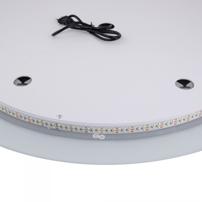 Зеркало Qtap Taurus R800 с LED-подсветкой Touch, с антизапотеванием, с диммером, рег. темп. цвета (3000-6500K) QT2478R807