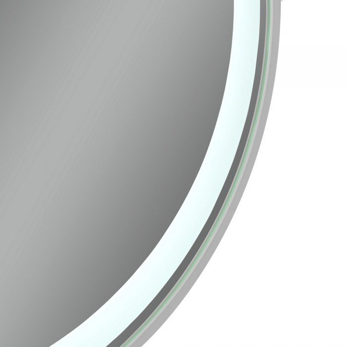 Зеркало Qtap Gemini 800х700 с LED-подсветкой Touch, с антизапотеванием, с диммером, рег. темп. цвета (3000-6500K) Reverse QT2578R8071W