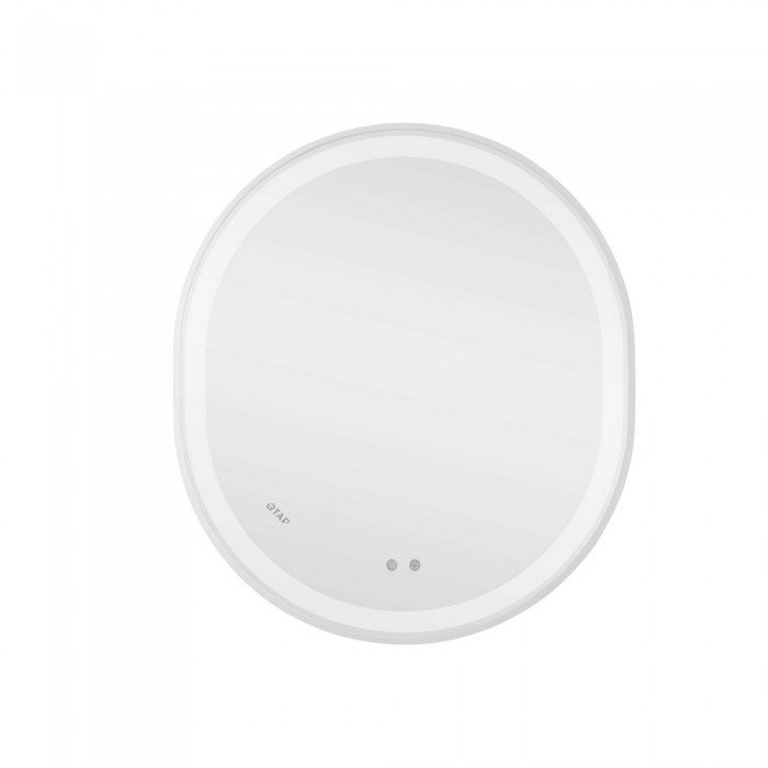 Зеркало Qtap Gemini 800х700 с LED-подсветкой Touch, с антизапотеванием, с диммером, рег. темп. цвета (3000-6500K) Reverse QT2578R8071W