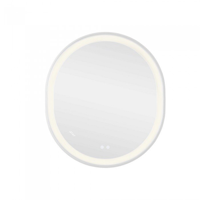 Зеркало Qtap Gemini 800х700 с LED-подсветкой Touch, с антизапотеванием, с диммером, рег. темп. цвета (3000-6500K) Reverse QT2578R8071W