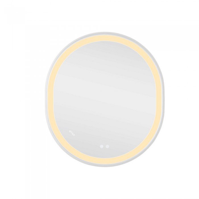 Зеркало Qtap Gemini 800х700 с LED-подсветкой Touch, с антизапотеванием, с диммером, рег. темп. цвета (3000-6500K) Reverse QT2578R8071W
