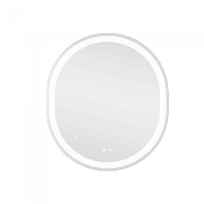 Зеркало Qtap Gemini 800х700 с LED-подсветкой Touch, с антизапотеванием, с диммером, рег. темп. цвета (3000-6500K) Reverse QT2578R8071W