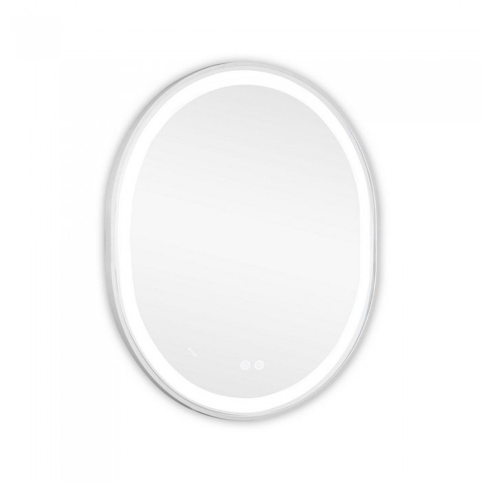 Зеркало Qtap Gemini 800х700 с LED-подсветкой Touch, с антизапотеванием, с диммером, рег. темп. цвета (3000-6500K) Reverse QT2578R8071W