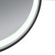 Зеркало Qtap Gemini 800х700 с LED-подсветкой Touch, с антизапотеванием, с диммером, рег. темп. цвета (3000-6500K) Reverse QT2578R8072B