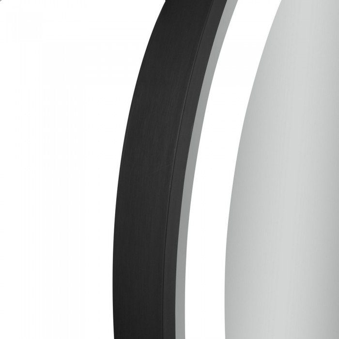 Зеркало Qtap Gemini 800х700 с LED-подсветкой Touch, с антизапотеванием, с диммером, рег. темп. цвета (3000-6500K) Reverse QT2578R8072B