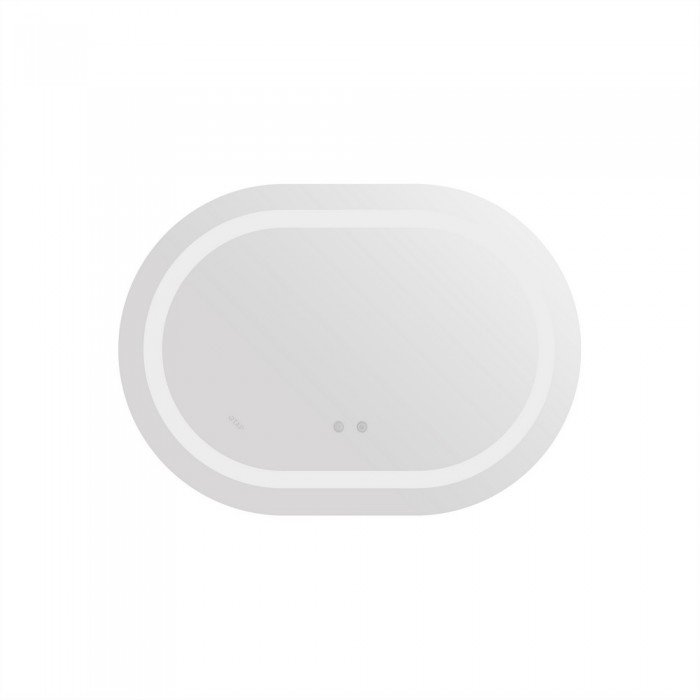 Зеркало Qtap Gemini 650х900 с LED-подсветкой Touch, с антизапотеванием, с диммером, рег. темп. цвета (3000-6500K) Reverse QT2578R6590