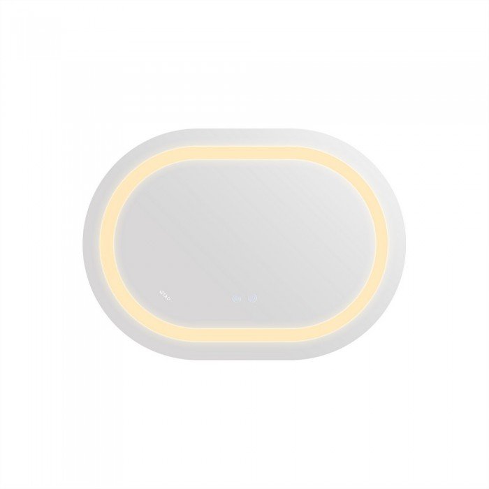 Зеркало Qtap Gemini 650х900 с LED-подсветкой Touch, с антизапотеванием, с диммером, рег. темп. цвета (3000-6500K) Reverse QT2578R6590