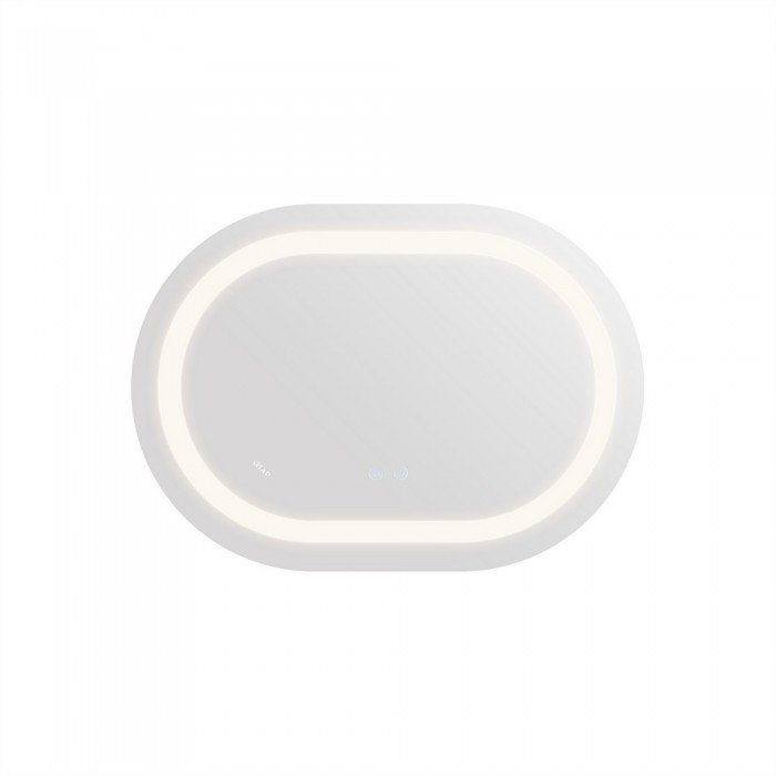 Зеркало Qtap Gemini 650х900 с LED-подсветкой Touch, с антизапотеванием, с диммером, рег. темп. цвета (3000-6500K) Reverse QT2578R6590