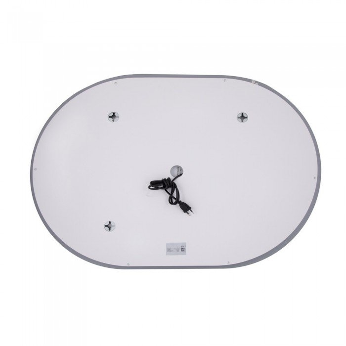 Зеркало Qtap Gemini 650х900 с LED-подсветкой Touch, с антизапотеванием, с диммером, рег. темп. цвета (3000-6500K) Reverse QT2578R6590