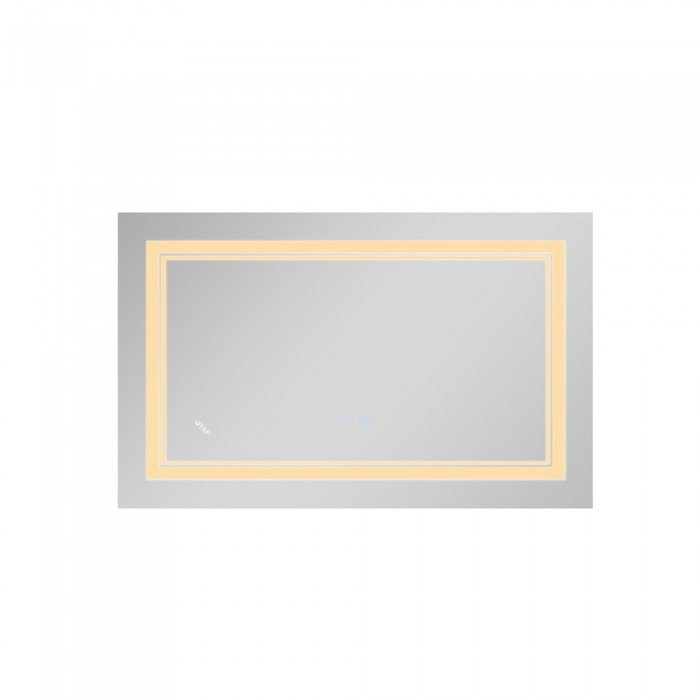 Зеркало Qtap Cardinal (CA1) 800х500 с LED-подсветкой Touch, с антизапотеванием, с диммером, рег. темп. цвета (3000-6500K) Reverse QT0478C5080