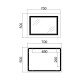 Зеркало Qtap Cardinal (CA1) 700х500 с LED-подсветкой Touch, с антизапотеванием, с диммером, рег. темп. цвета (3000-6500K) QT0478C5070