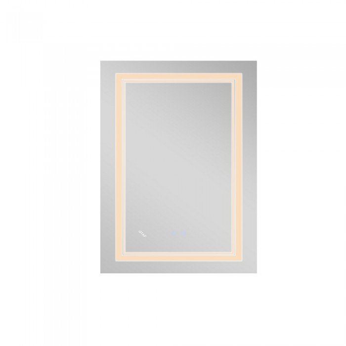 Зеркало Qtap Cardinal 600х800 с LED-подсветкой Touch, с антизапотеванием, с диммером, рег. темп. цвета (3000-6500K) QT0478C6080