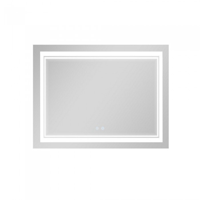 Зеркало Qtap Cardinal (CA1) 1000х800 с LED-подсветкой Touch, с антизапотеванием, с диммером, рег. темп. цвета (3000-6500K) QT0478C10080