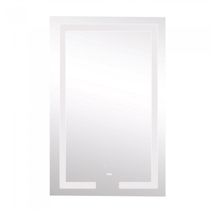 Зеркало Lidz Kubis 500х800 с LED-подсветкой Touch, с антизапотеванием, с диммером, рег. яркости LD78LF9365080