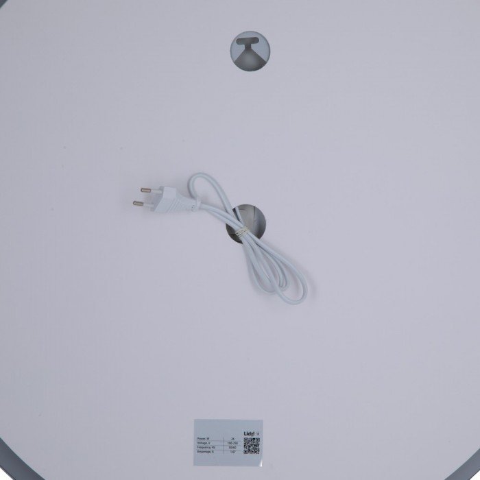 Зеркало Lidz Aria R600 с LED-подсветкой Touch, с антизапотеванием, с диммером, рег. яркости LD78LR600