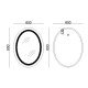 Зеркало Lidz Vida 800х600 с LED-подсветкой Touch, с антизапотеванием, с диммером, рег. яркости LD78LF6080
