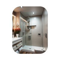 Зеркало Lidz Nicole 600х850 настенное прямоугольное с закругленными углами LD78NI6085