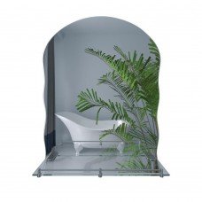Зеркало Lidz Anny 140.07.02 (1) 600х850х106 настенное с полочкой прямоугольное с дугообразным верхом и фигурными боками LD78AN6085