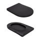 Унітаз підлоговий Qtap Robin Ultra Quiet безобідковий з сидінням Soft-close MATT BLACK QT13226083AMB Унітаз підлоговий Qtap Robin Ultra Quiet безобідковий з сидінням Soft-close MATT BLACK QT13226083AMB