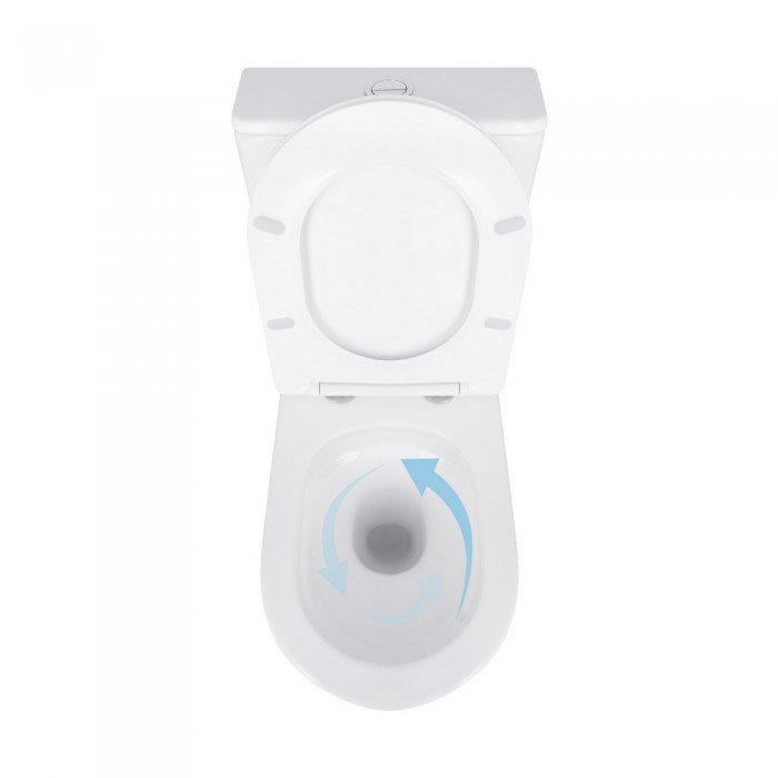 Унитаз напольный Qtap Virgo Ultra Quiet безободковый с сиденьем Soft-Close WHITE QT18226092AW Унитаз напольный Qtap Virgo Ultra Quiet безободковый с сиденьем Soft-Close WHITE QT18226092AW