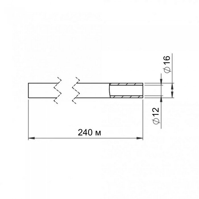 Труба для тёплого пола Thermo Alliance из сшитого полиэтилена PEX-a EVOH 16x2.0 мм (240 м) TAS00316240