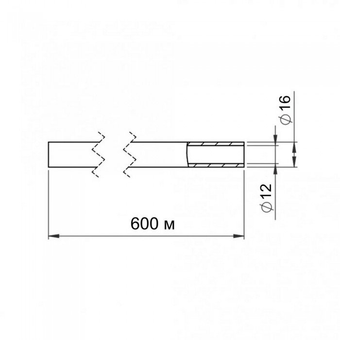 Труба для тёплого пола Thermo Alliance из сшитого полиэтилена PEX-a EVOH 16x2.0 мм (600 м) TAS00316600