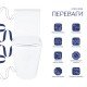 Унитаз напольный Qtap Dove Rimless безободковый с сиденьем Soft-close WHITE QT06228380BW Унитаз напольный Qtap Dove Rimless безободковый с сиденьем Soft-close WHITE QT06228380BW