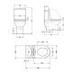 Унитаз-моноблок напольный Qtap Kolibri Ultra Quiet безободковый с сиденьем Soft-close WHITE QT10226380W Унитаз-моноблок напольный Qtap Kolibri Ultra Quiet безободковый с сиденьем Soft-close WHITE QT10226380W