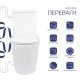 Унитаз-моноблок напольный Qtap Kolibri Ultra Quiet безободковый с сиденьем Soft-close WHITE QT10226380W Унитаз-моноблок напольный Qtap Kolibri Ultra Quiet безободковый с сиденьем Soft-close WHITE QT10226380W