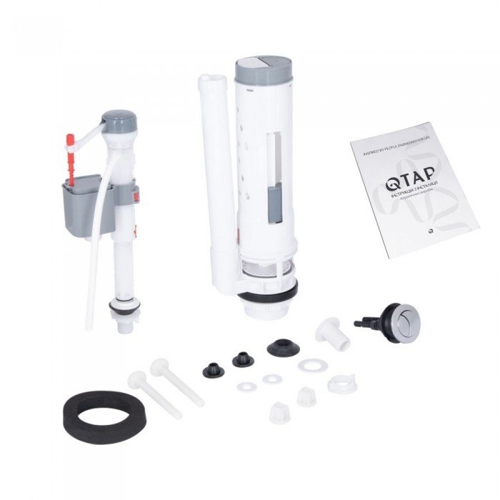Унитаз-моноблок напольный Qtap Kolibri Ultra Quiet безободковый с сиденьем Soft-close WHITE QT10226380W Унитаз-моноблок напольный Qtap Kolibri Ultra Quiet безободковый с сиденьем Soft-close WHITE QT10226380W