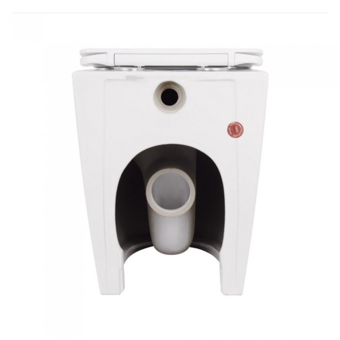 Унитаз подвесной Qtap Robin Ultra Quiet безободковый с сиденьем Soft-close 520x365x365 мм WHITE