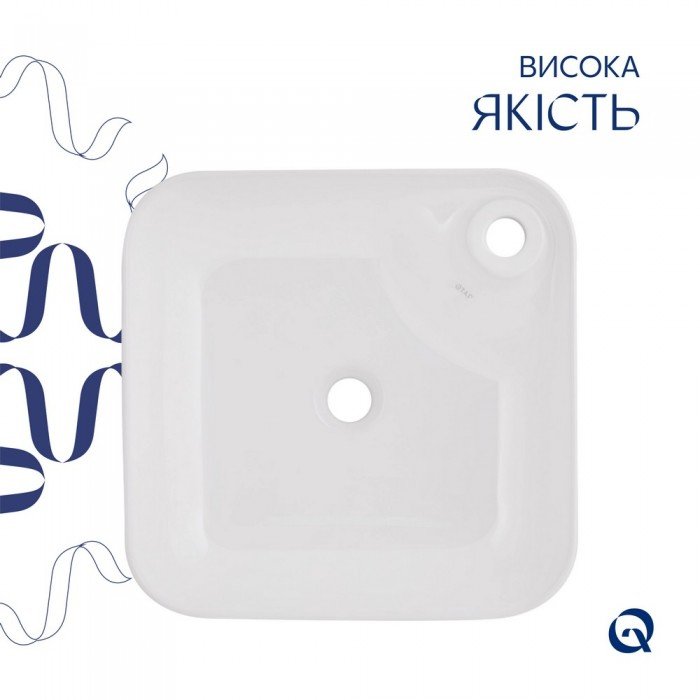 Раковина-чаша Qtap Stork 430x430x125 White QT15116137W Раковина-чаша Qtap Stork 430x430x125 White QT15116137W