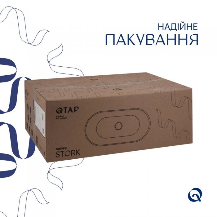 Раковина Qtap Stork 570x390x210 White QT15110522W Раковина Qtap Stork 570x390x210 White QT15110522W