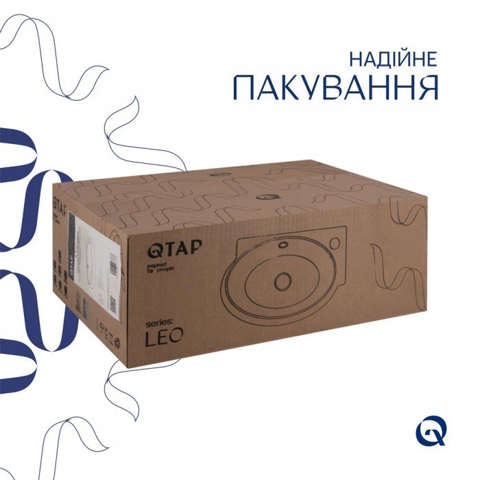 Раковина Qtap Leo 430x285x160 White QT11111008RW Раковина Qtap Leo 430x285x160 White QT11111008RW