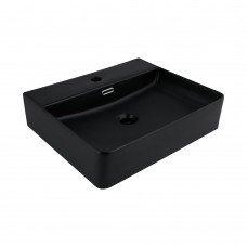 Раковина Qtap Nando LT 500х420х130 Matt black QT12116146AMB Раковина Qtap Nando LT 500х420х130 Matt black QT12116146AMB