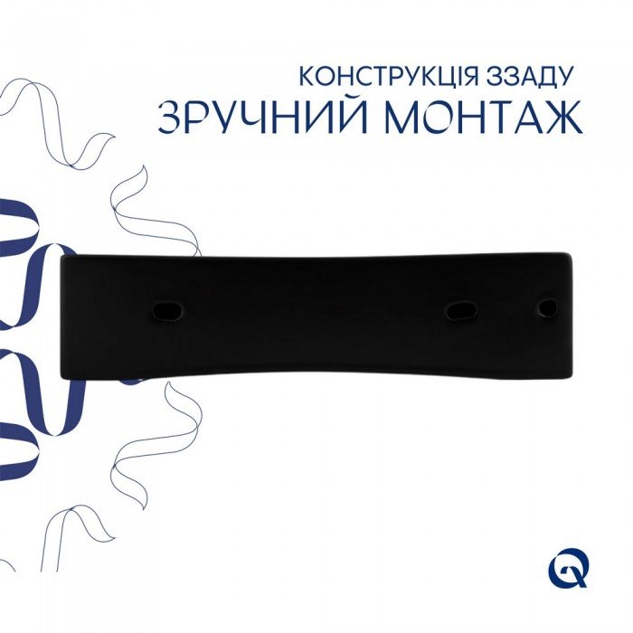 Раковина Qtap Nando LT 500х420х130 Matt black QT12116146AMB Раковина Qtap Nando LT 500х420х130 Matt black QT12116146AMB