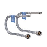 Шланг для підключення змішувача Thermo Alliance Standart (пара) 80 см NYLON M10x1/2"В довга ігла TAS386W80L