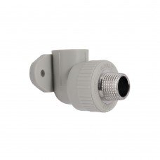 Уголок PPR Blue Ocean настенный с креплением 20х1/2", 90° НР