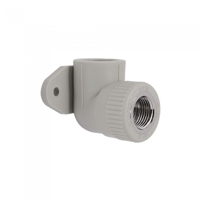 Уголок PPR Blue Ocean настенный с креплением 25х1/2", 90° ВР