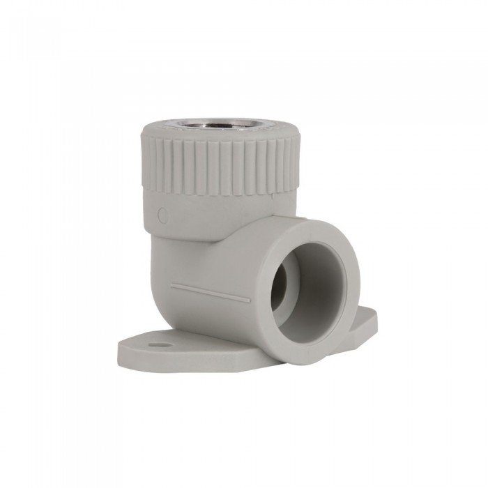 Уголок PPR Blue Ocean настенный с креплением 25х1/2", 90° ВР