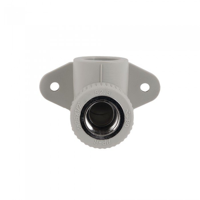 Уголок PPR Blue Ocean настенный с креплением 25х1/2", 90° ВР