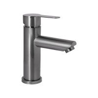 Змішувач для раковини Brinex Pure 001F низький  Graphite BRIPUR001FGRP