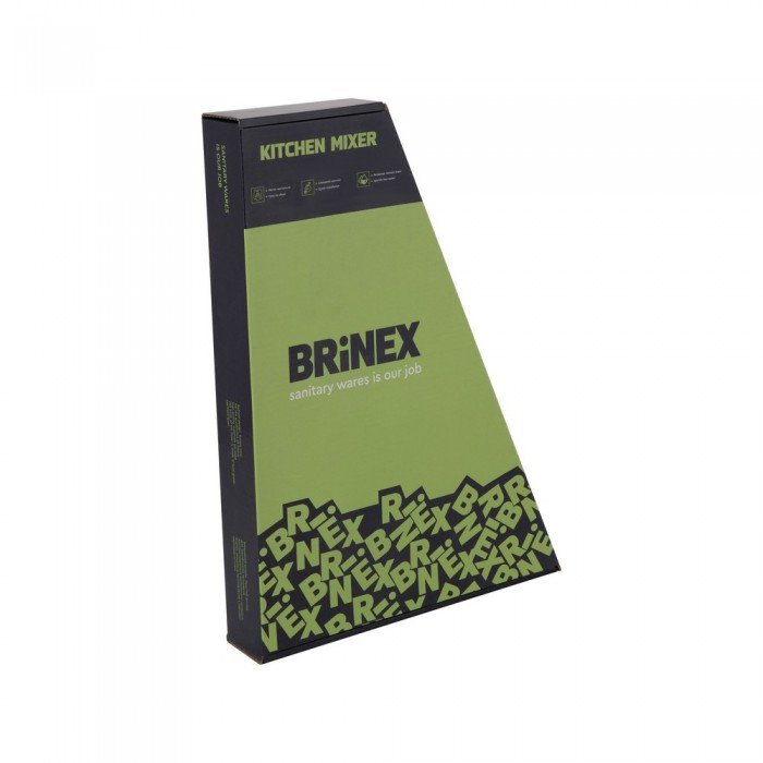 Смеситель для кухни Brinex Pure 015F U-образный  Black Matt BRIPUR015FBLM Смеситель для кухни Brinex Pure 015F U-образный  Black Matt BRIPUR015FBLM