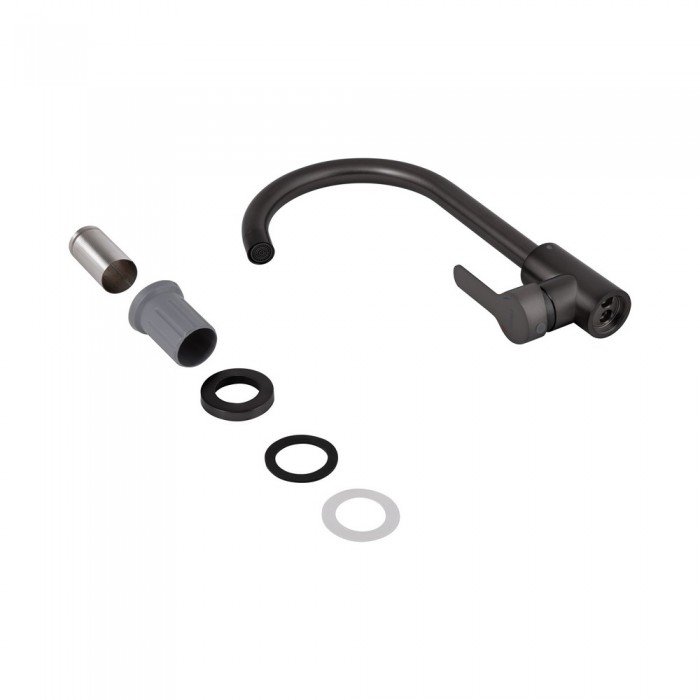Смеситель для кухни U-образный Brinex Pure 015F U-образный  Graphite BRIPUR015FGRP Смеситель для кухни U-образный Brinex Pure 015F U-образный  Graphite BRIPUR015FGRP